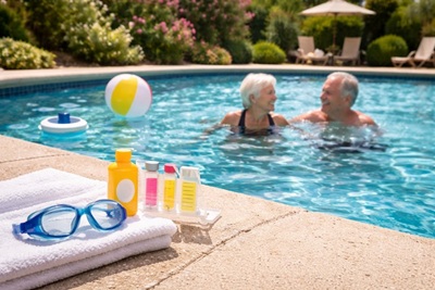 Is Pool Water Hard on Aging Skin? Is Pool Water Hard on Aging Skin?